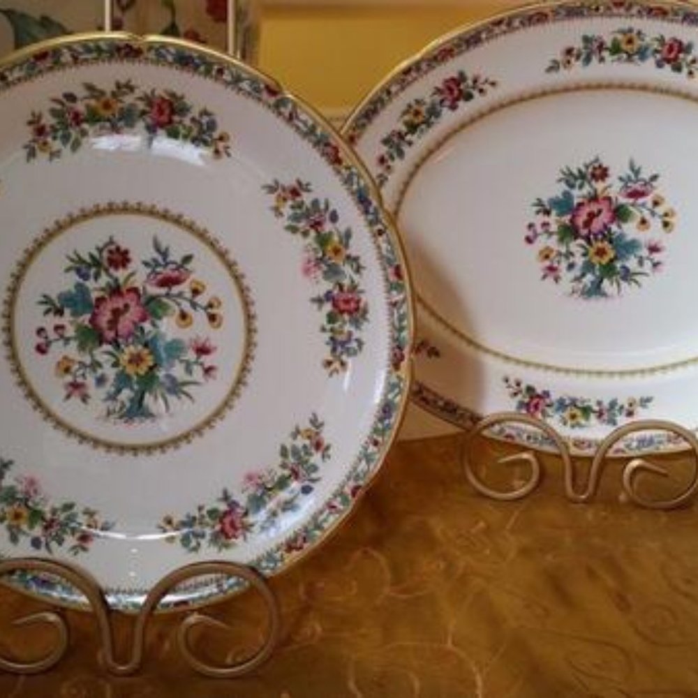 $125 markdown!   Coalport MING ROSE platter AND plate